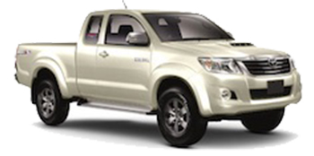 ﻿Par exemple : Toyota Hi-Lux pick-up truck