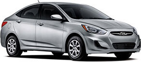 Por exemplo: Hyundai Accent