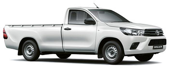 ﻿Par exemple : Toyota HiLux Single Cab