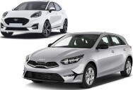 Bijvoorbeeld: Kia Ceed Ford Puma