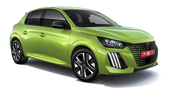 ﻿Por exemplo: Peugeot 208